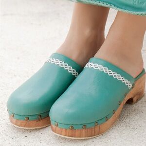 Balielf handmade leather Malibu clogs